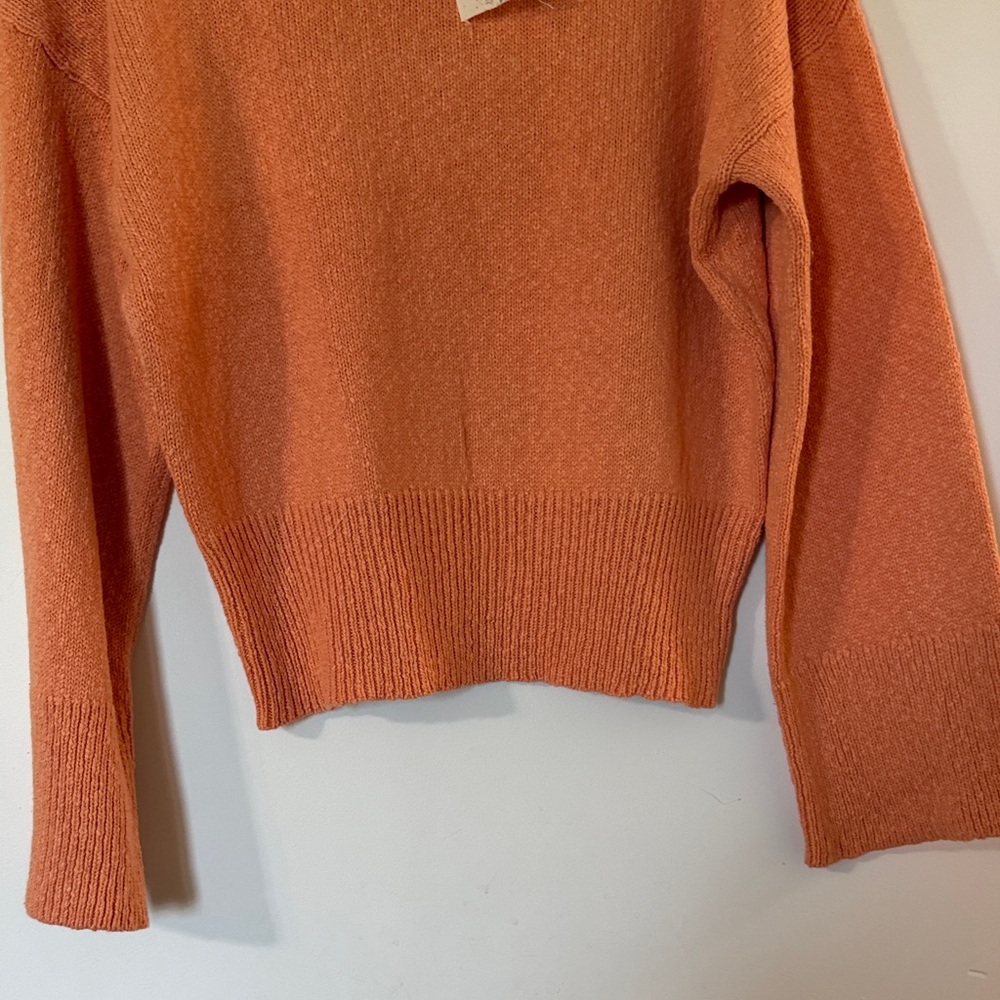 Hem & Thread Apricot Orange Crewneck Sweater - Picture 6 of 10